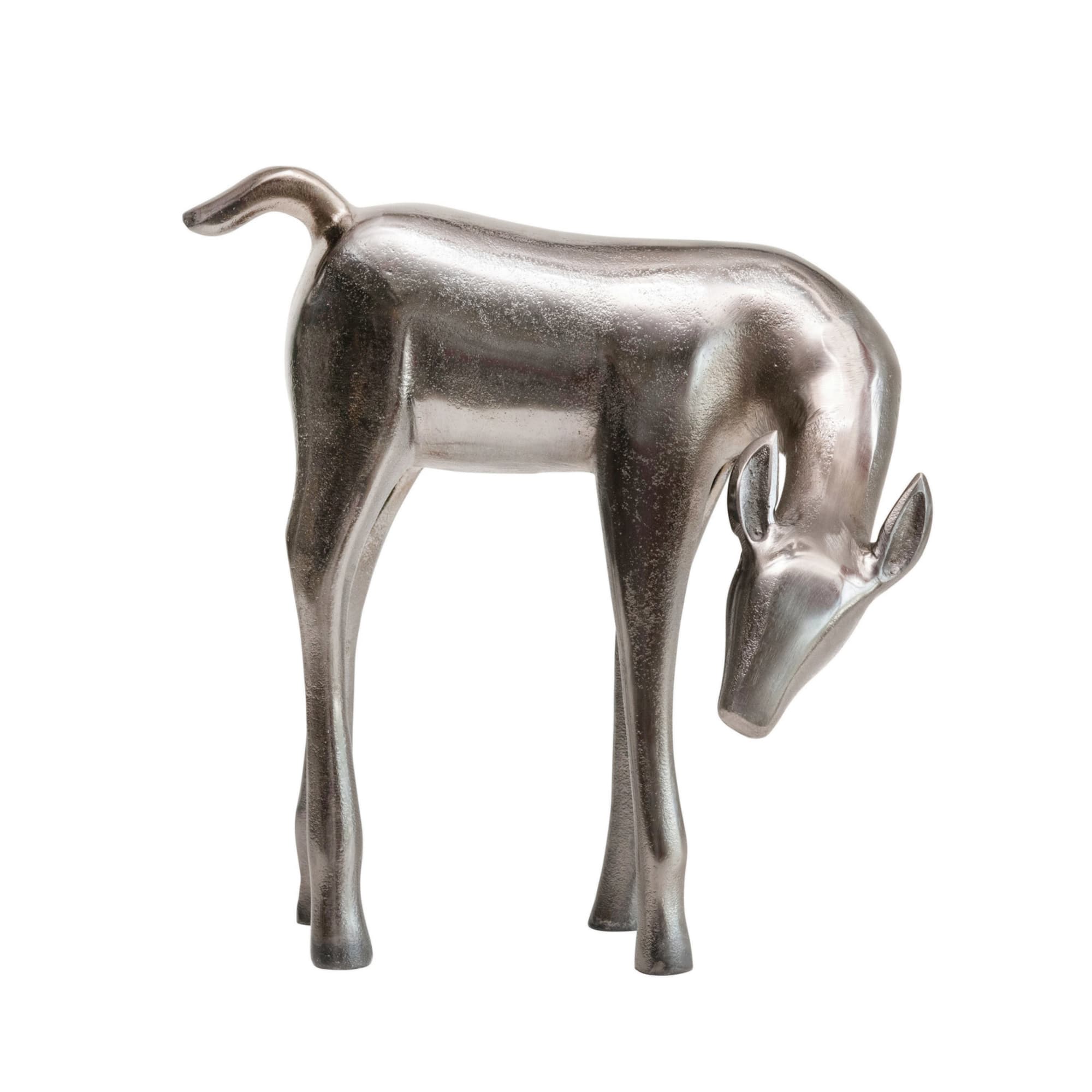Hello Honey® 12" Pewter Color Cast Metal Deer